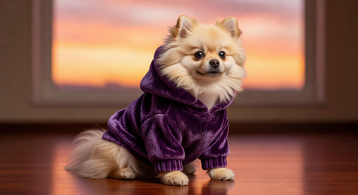 Royal Velvet Purple Dog Sweater